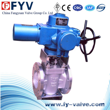 Resilient Seated Electrical Actuator Plug Valve CF8m